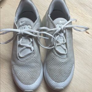 Kids Nike Air Max 270 White Sneakers 3Y